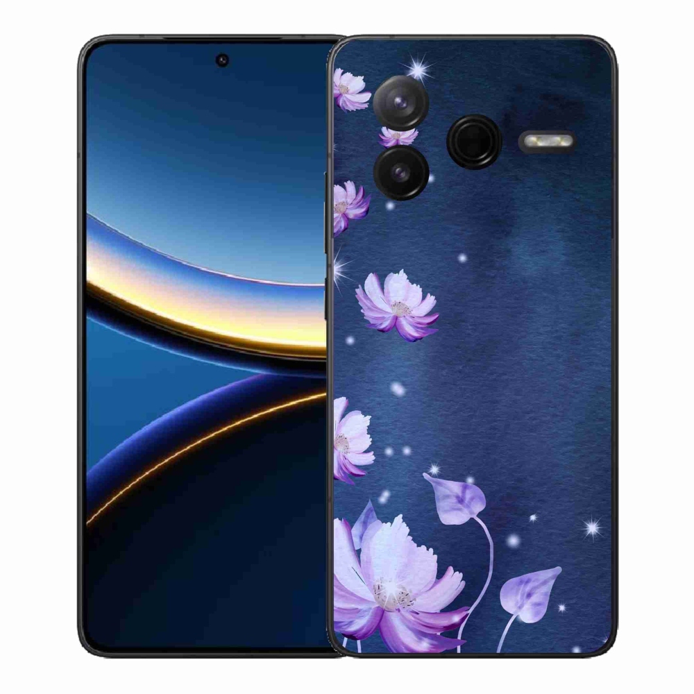 Gélový kryt mmCase na Xiaomi Poco F7 Pro - padajúce kvety