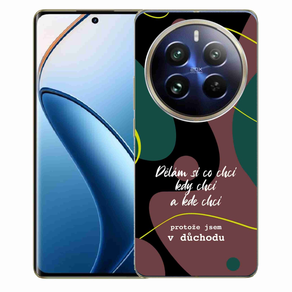 Gélový kryt mmCase na Realme 12 Pro 5G/12 Pro+ 5G - vtipný text 10 čierne pozadie