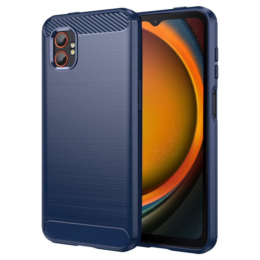 Carbon odolný gélový obal na Samsung Galaxy Xcover 7 Pro - modrý