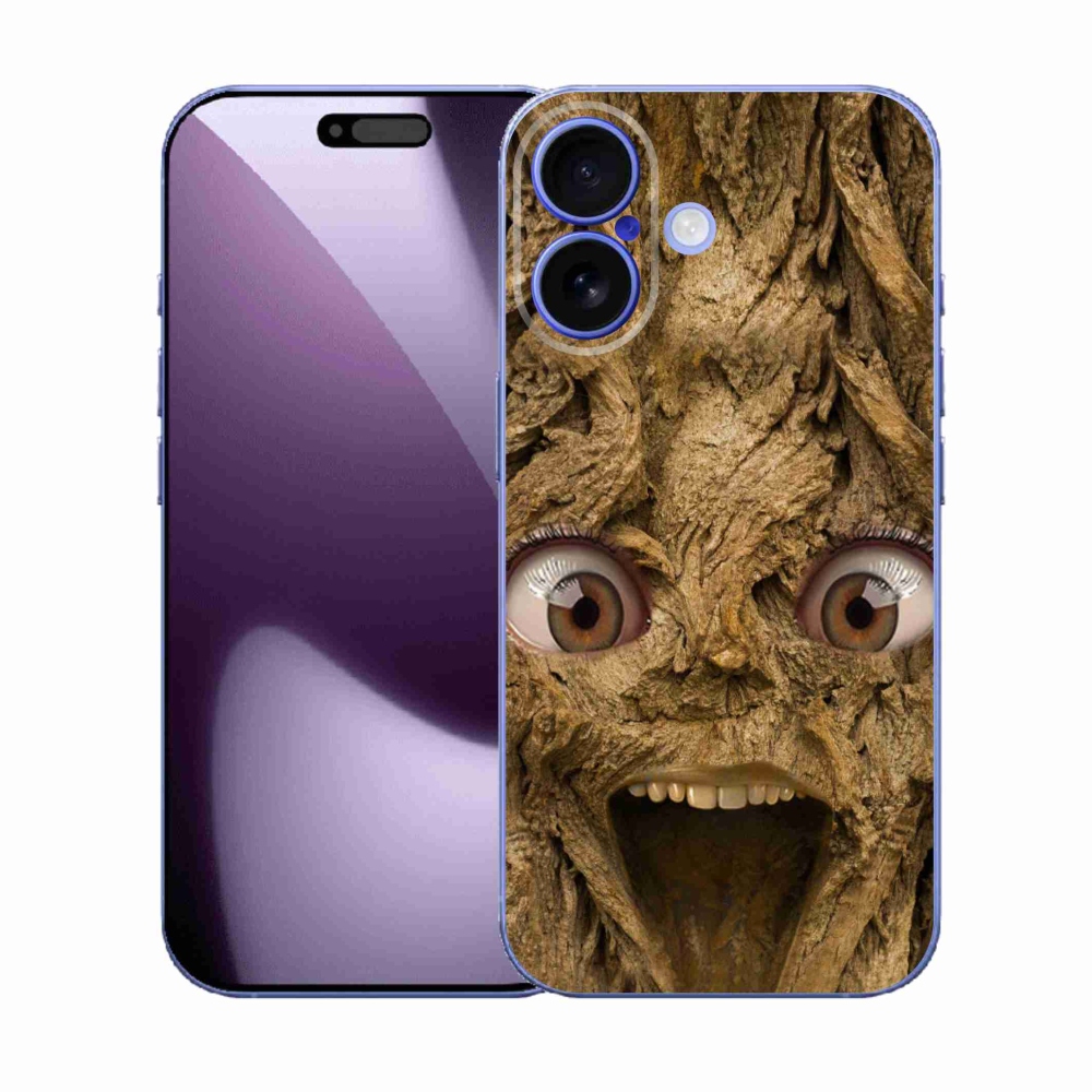 Gélový kryt mmCase na iPhone 17 - veselý strom s očami