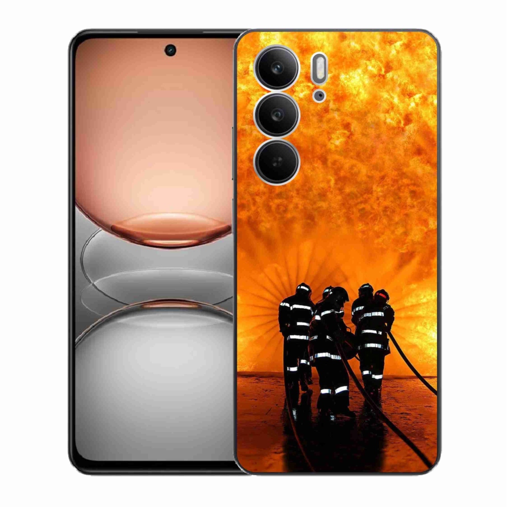 Gélový kryt mmCase na Realme C75 - požiar
