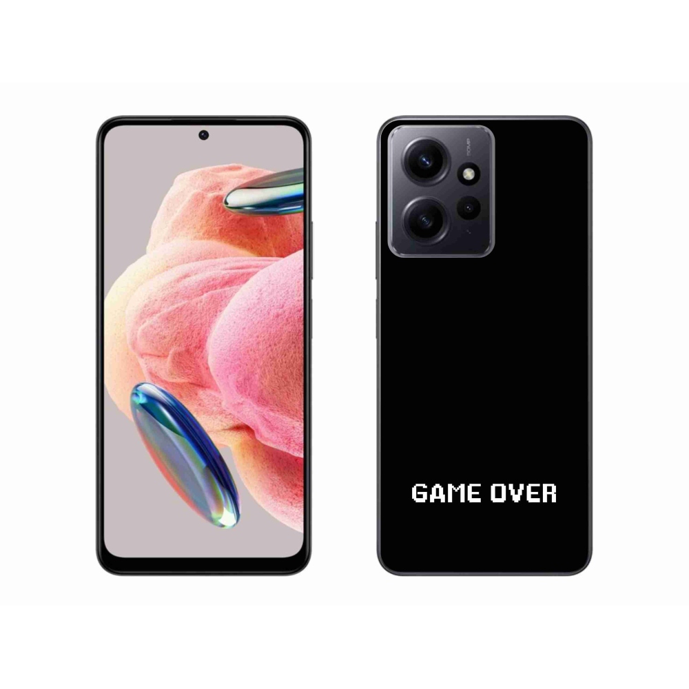 Gélový kryt mmCase na Xiaomi Redmi Note 12 4G - game over čierne pozadie