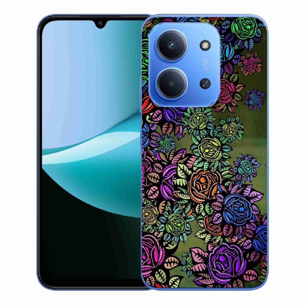 Gélový kryt mmCase na Xiaomi Redmi 15C 4G/5G (173mm) - kvety 6