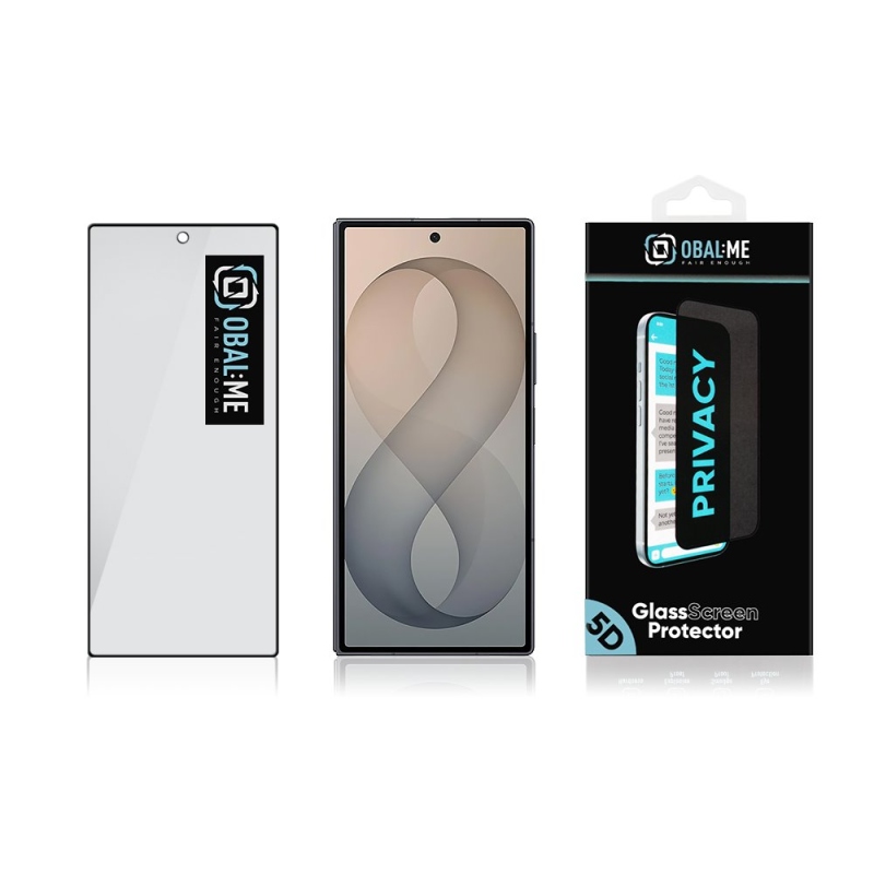 OBAL:ME Privacy 5D tvrdené sklo pre Samsung Galaxy Z Fold 8 Ultra Black