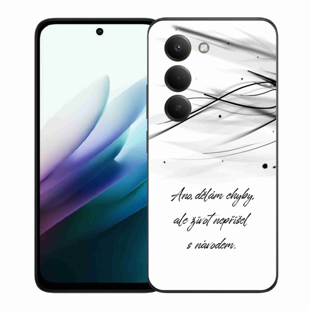 Gélový kryt mmCase na Xiaomi Redmi 15 4G/5G (171mm) - citát biele pozadie