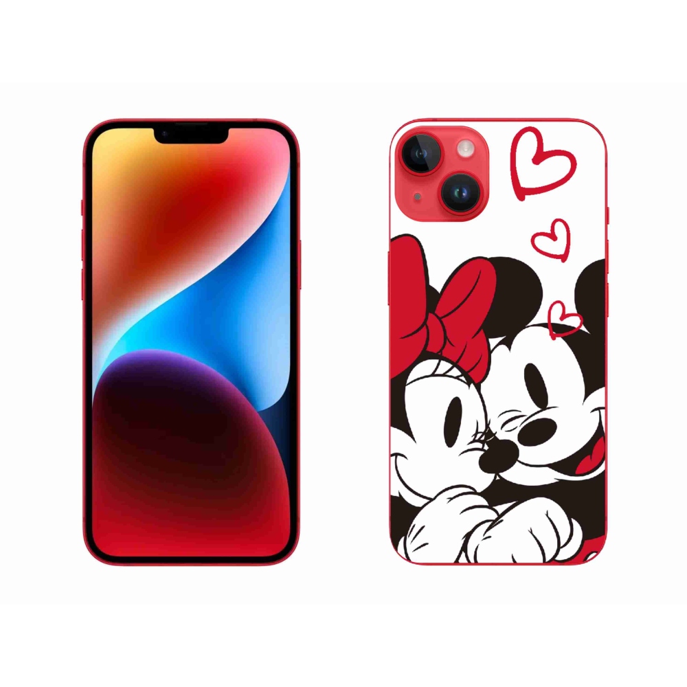 Gélový kryt mmCase na iPhone 14 Plus - mínnie a mickey