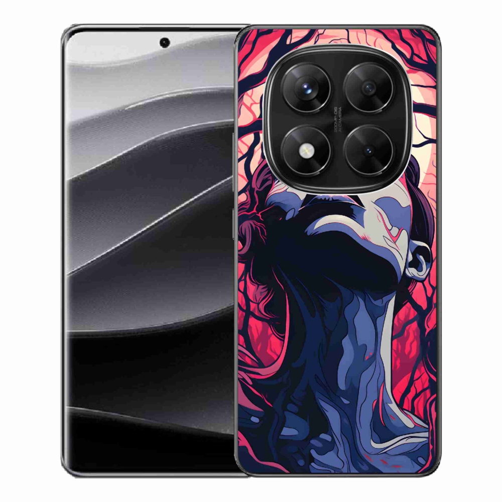 Gélový kryt mmCase na Xiaomi Redmi Note 14 Pro 5G/Poco X7 5G - abstraktné tváre