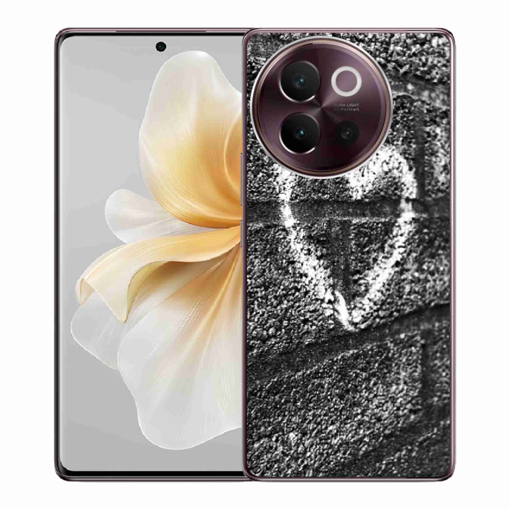 Gélový kryt mmCase na Vivo V40 Lite 5G - srdce na stene