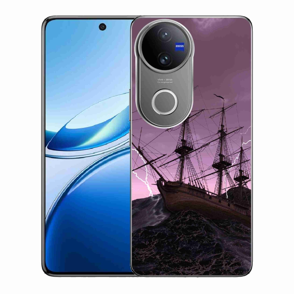 Gélový kryt mmCase na Vivo V50 5G - loď v búrke