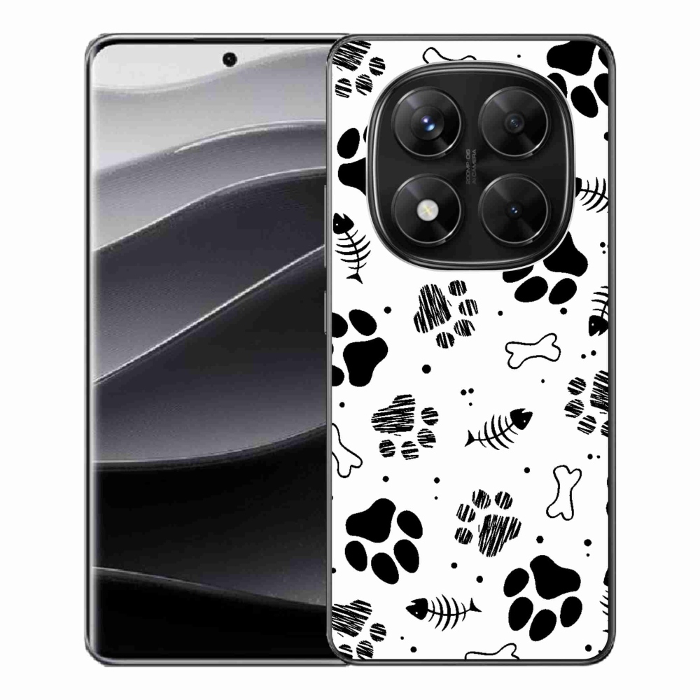 Gélový kryt mmCase na Xiaomi Redmi Note 14 Pro 5G/Poco X7 5G - psie tlapky 1