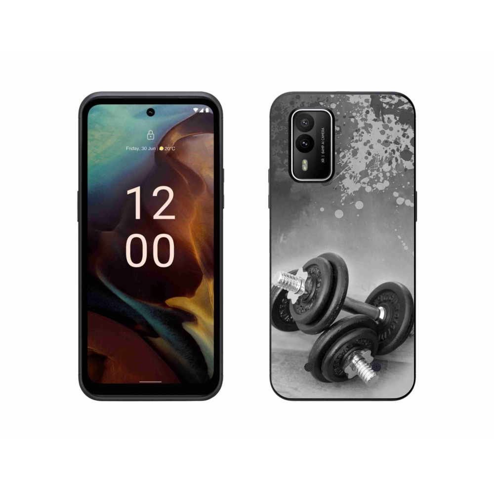 Gélový kryt mmCase na Nokia XR21 - činky 1