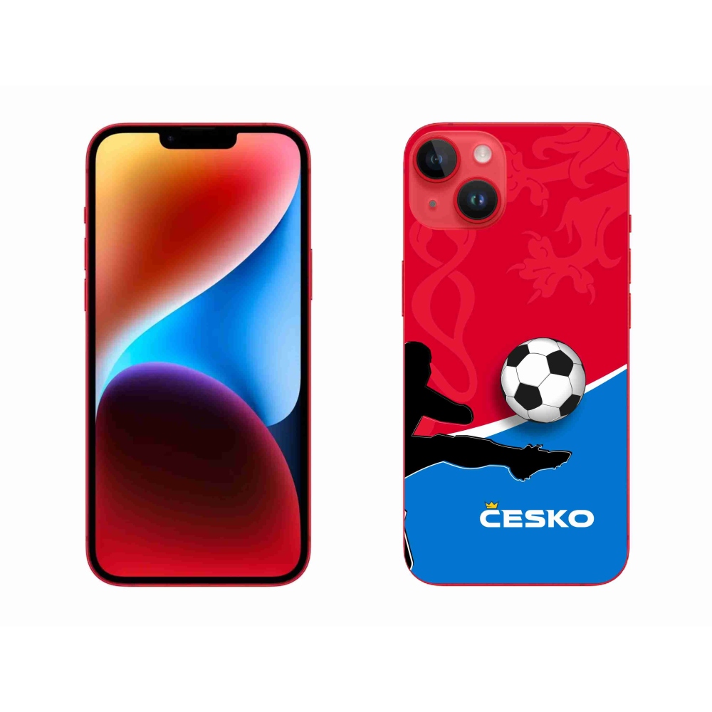 Gélový kryt mmCase na iPhone 14 Plus - futbal Česko 2