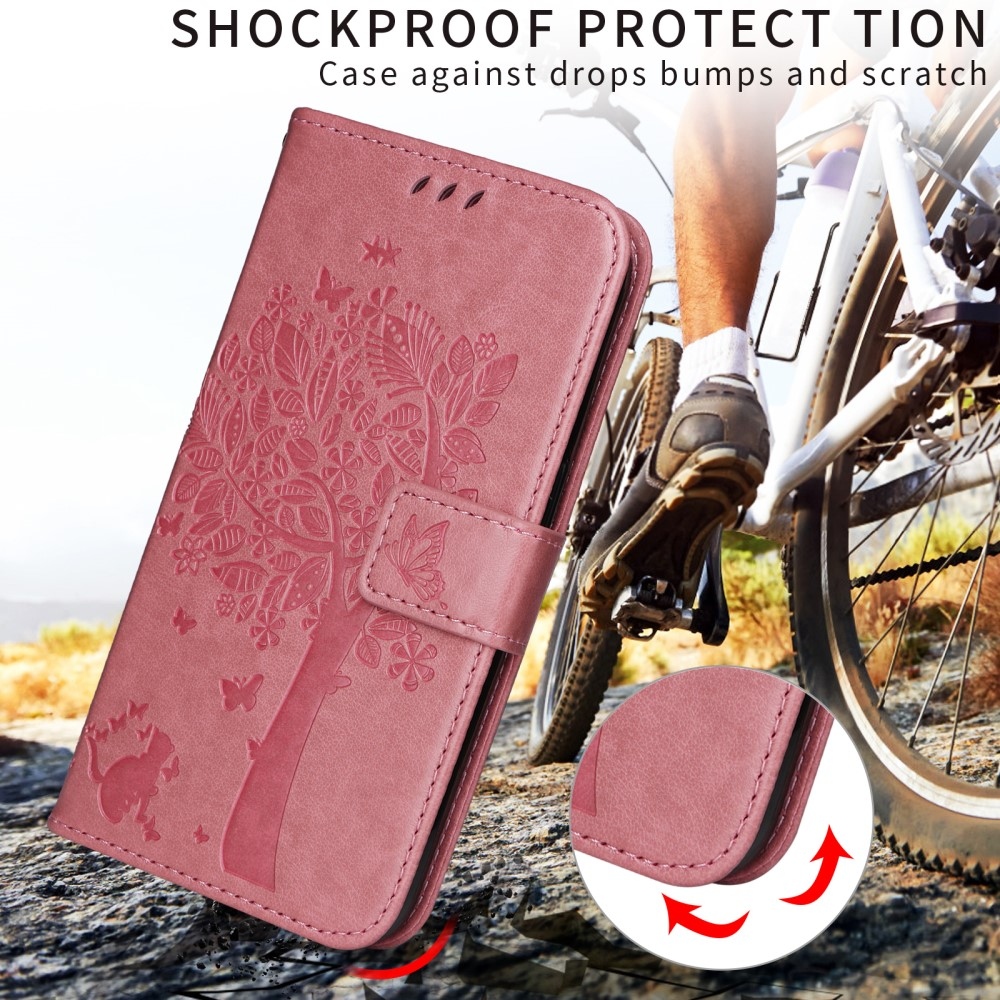 Trees knižkové púzdro na Xiaomi Redmi A5 (171.7x77.8x8.3mm) - ružové