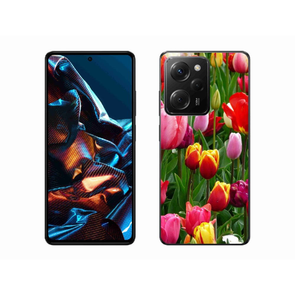 Gélový kryt mmCase na Xiaomi Poco X5 Pro 5G - tulipány