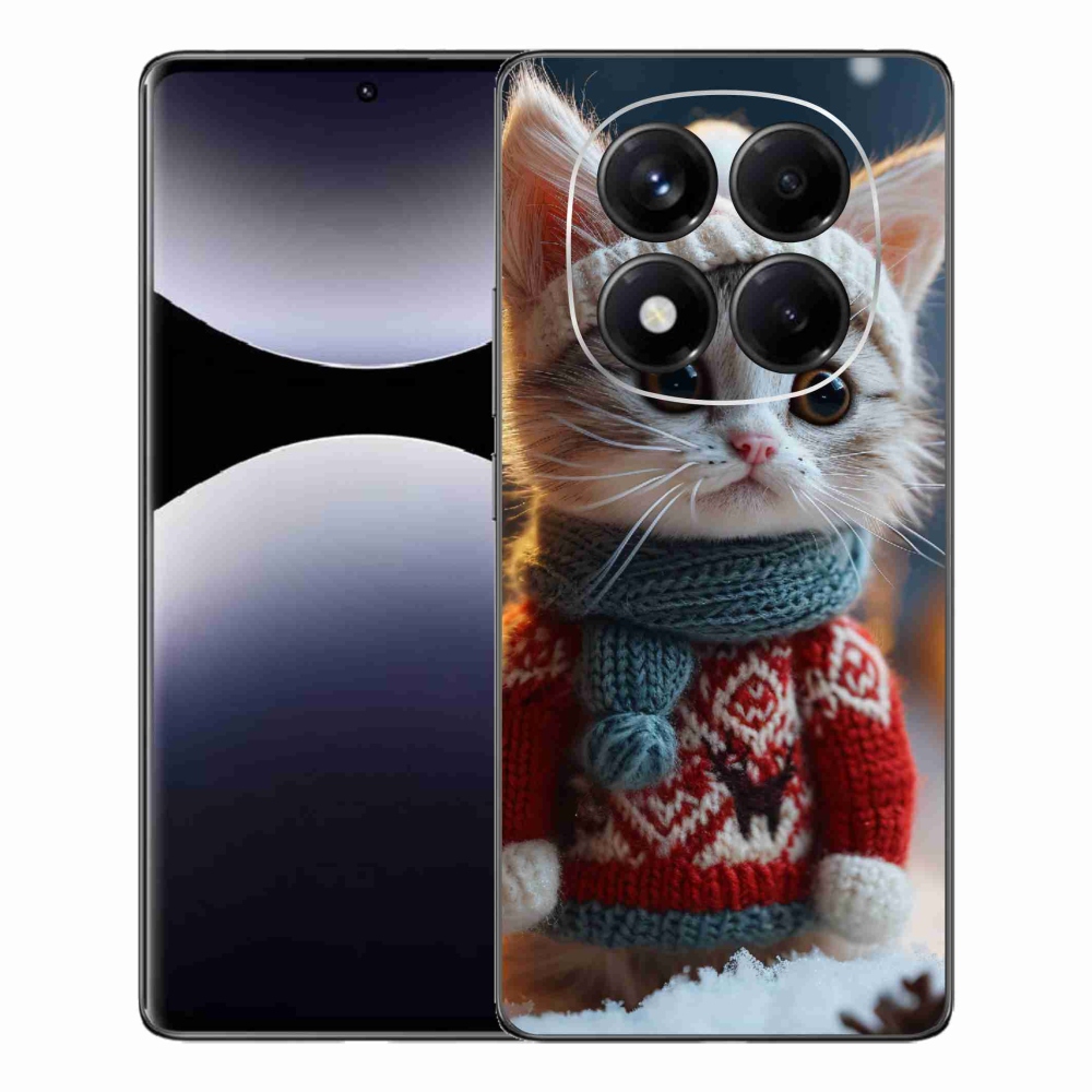 Gélový kryt mmCase na Xiaomi Redmi Note 14 Pro - mačiatko vo svetri
