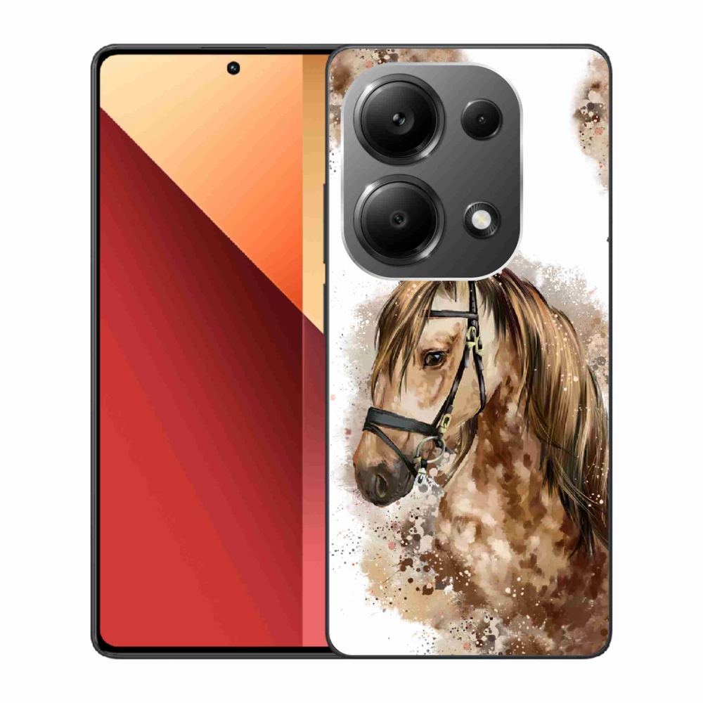 Gélový kryt mmCase na Xiaomi Redmi Note 13 Pro 4G/Poco M6 Pro - hnedý kreslený kôň