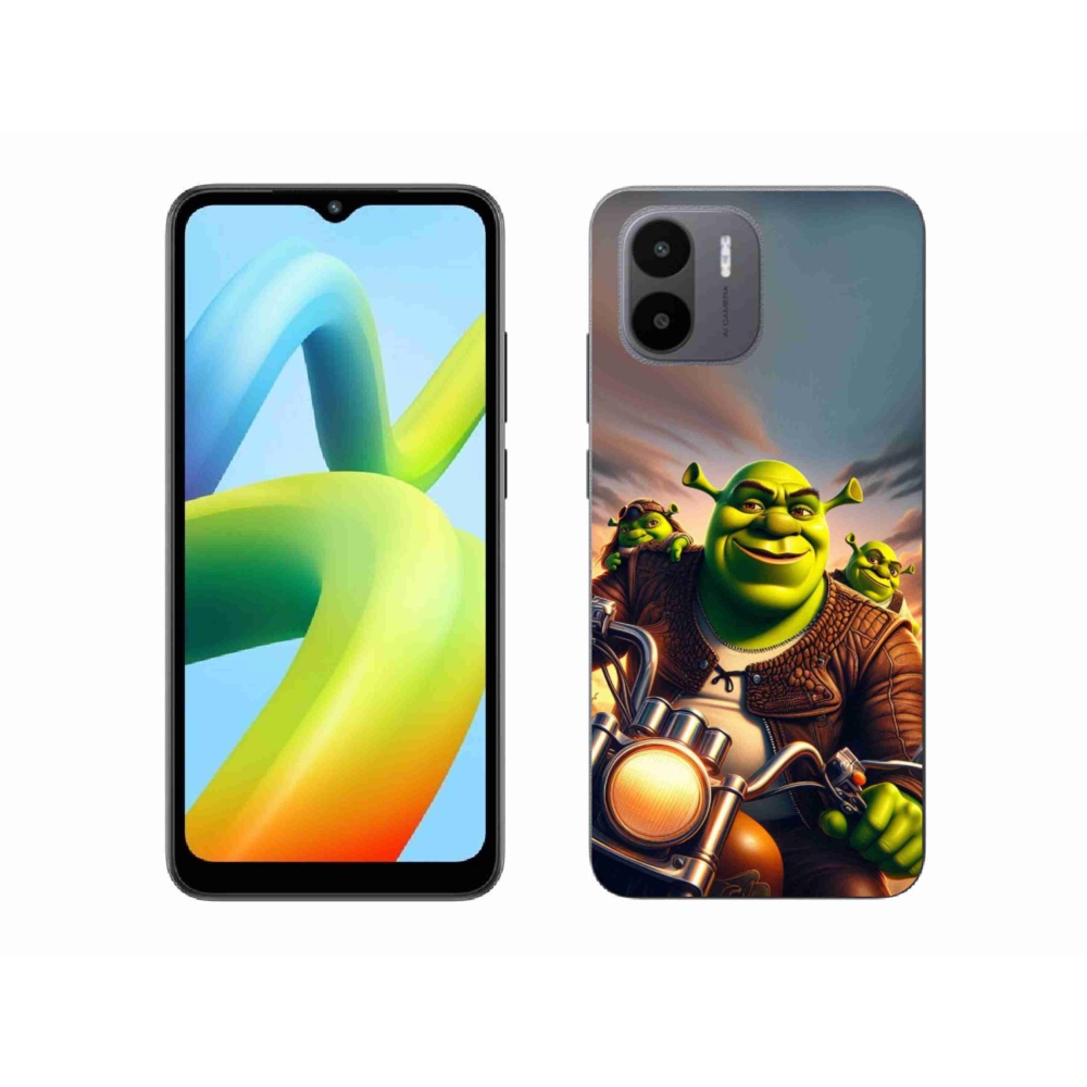 Gélový kryt mmCase na Xiaomi Redmi A1 - shrek na motorke