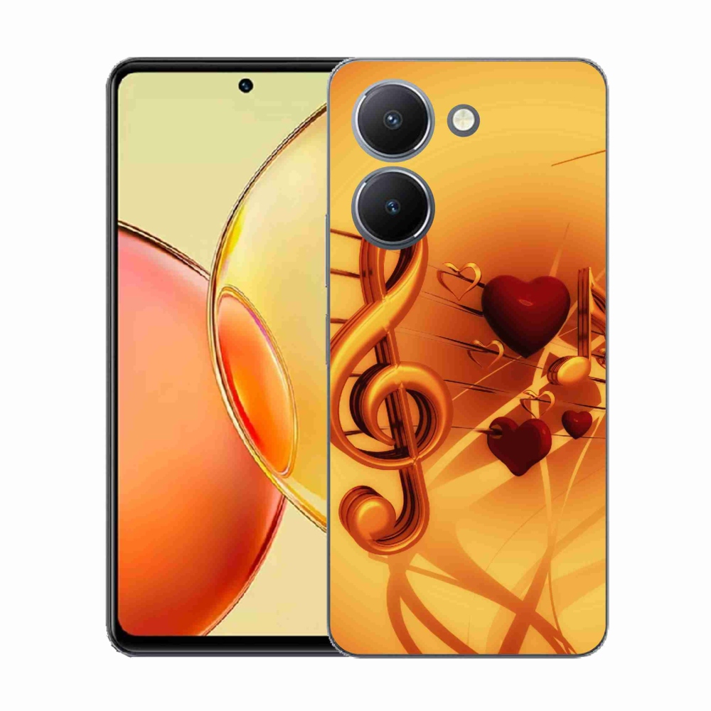 Gélový kryt mmCase na Vivo Y36 - noty
