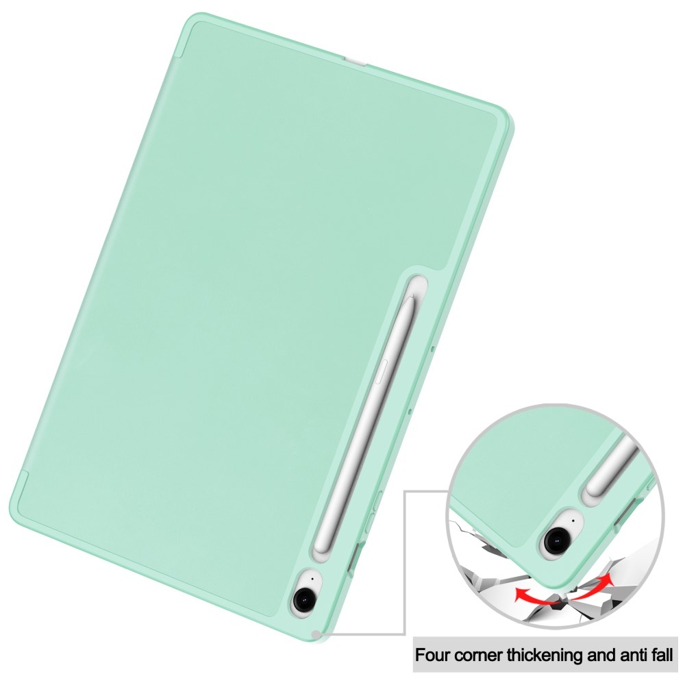 Cases chytré zatváracie púzdro na Samsung Galaxy Tab S10 FE+ - svetlozelené