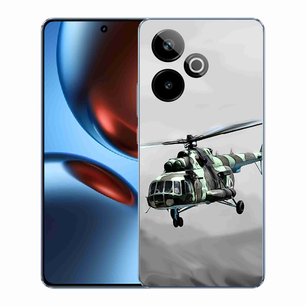 Gélový kryt mmCase na Realme GT 7 5G/GT 7T 5G - vojenský vrtuľník