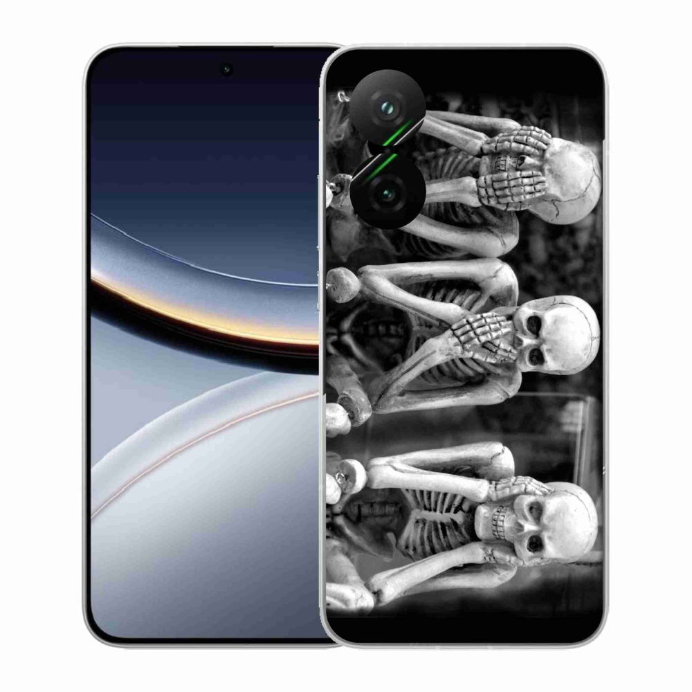 Gélový kryt mmCase na Xiaomi Poco F7 5G - kostlivci