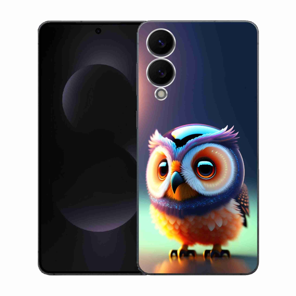 Gélový kryt mmCase na Samsung Galaxy S25 Edge - malá sova