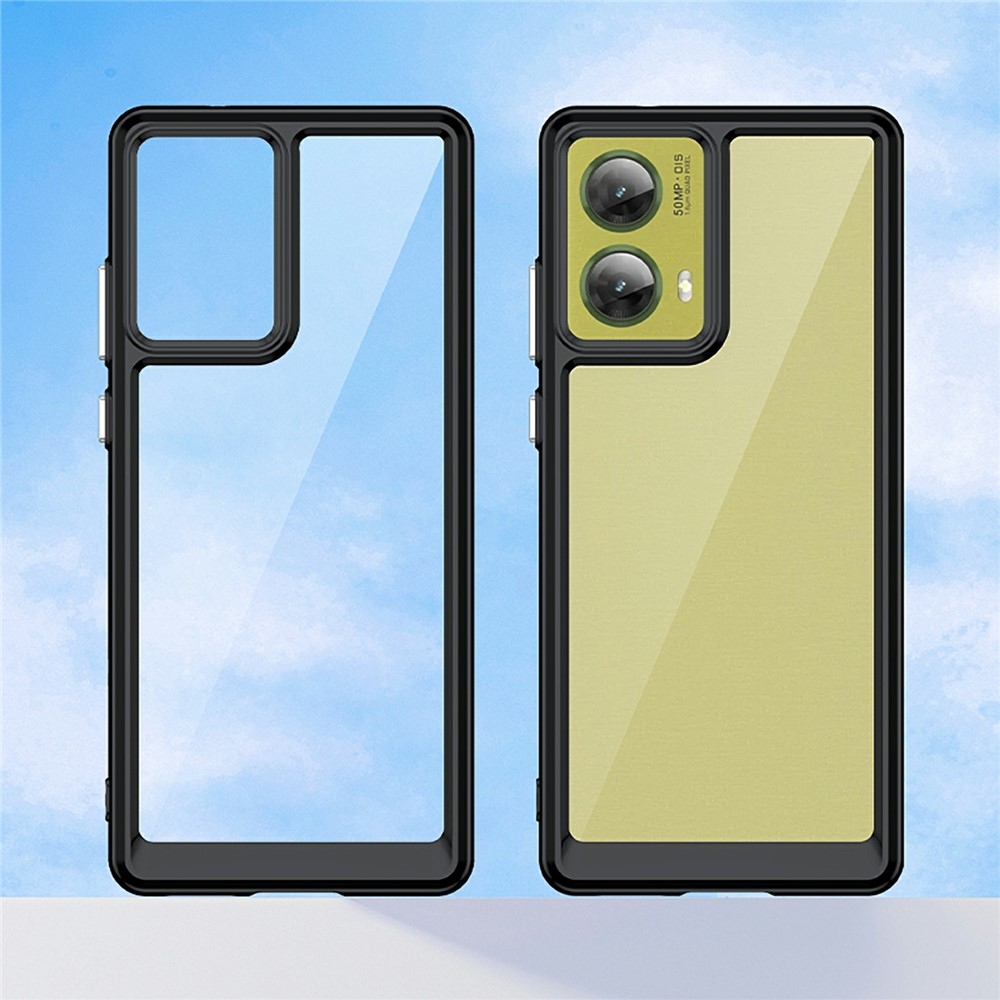 Gélový obal s pevným chrbtom na Motorola Moto G85 5G - čierny