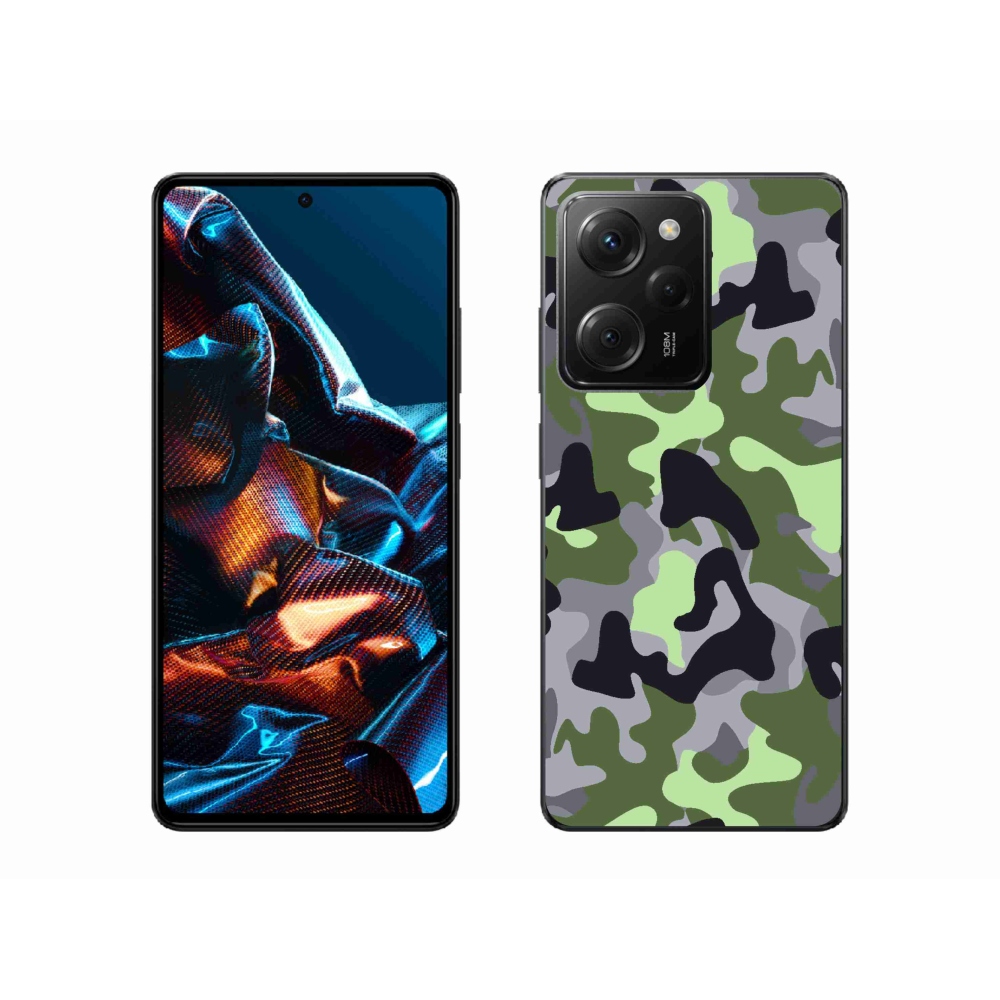 Gélový kryt mmCase na Xiaomi Poco X5 Pro 5G - maskáčový vzor 7