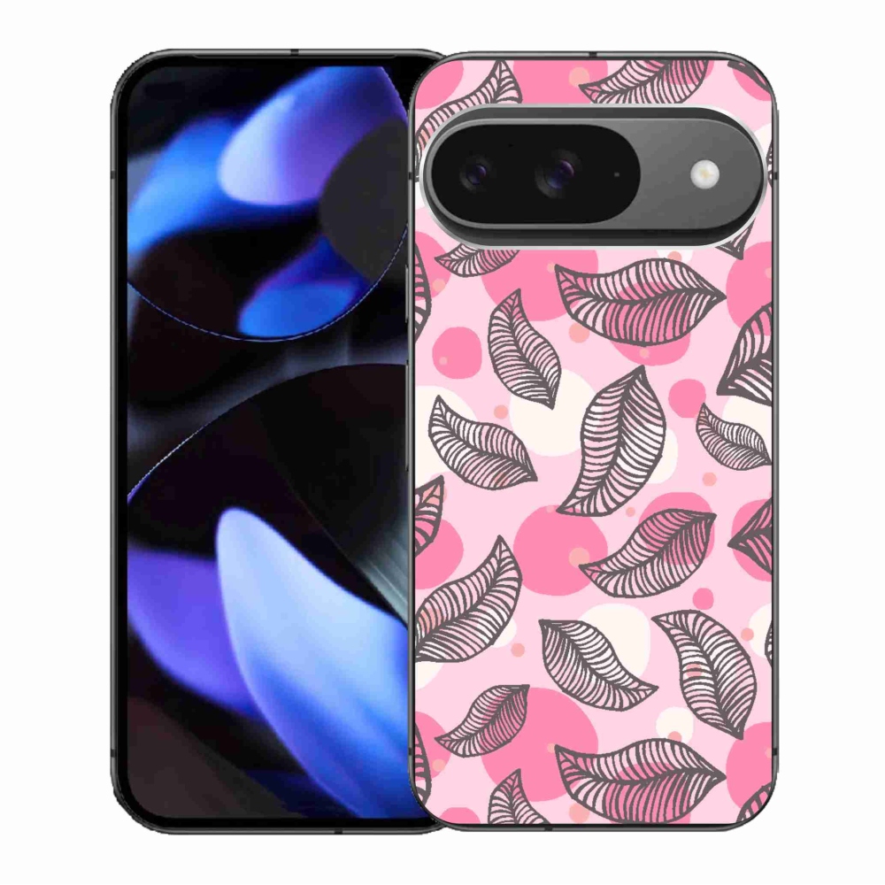 Gélový kryt mmCase na Google Pixel 9/9 Pro - kreslené padajúce listy