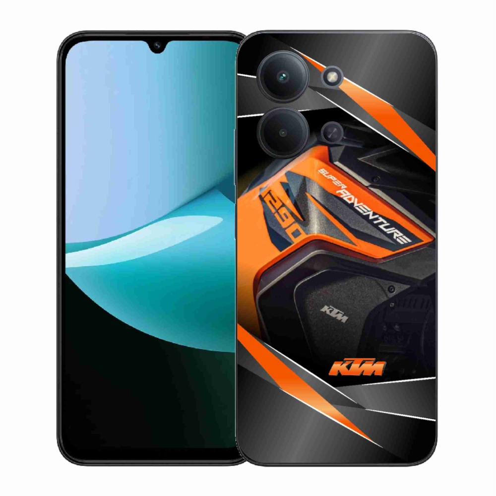 Gélový kryt mmCase na Xiaomi Redmi 15C 4G (171mm)/Poco C85 4G (171mm) - motorka ktm