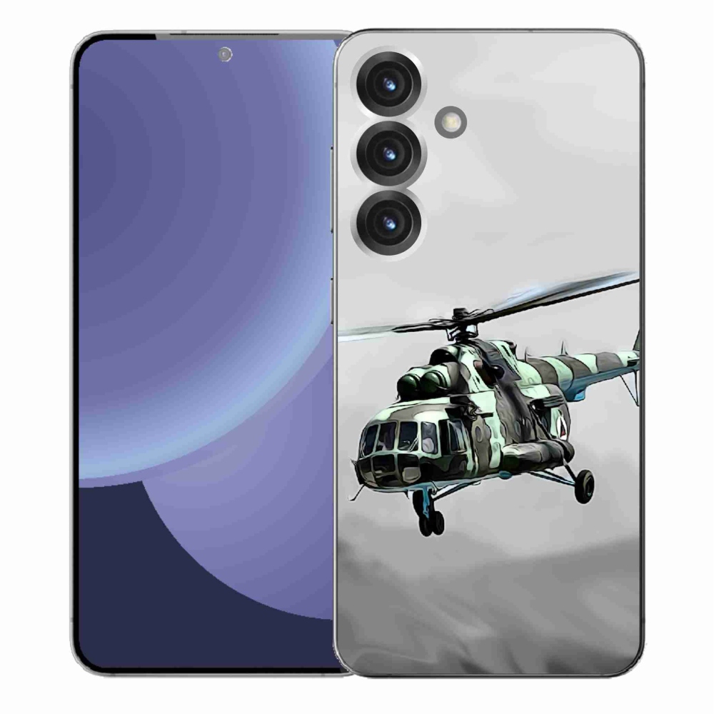 Gélový kryt mmCase na Samsung Galaxy S25+ - vojenský vrtuľník