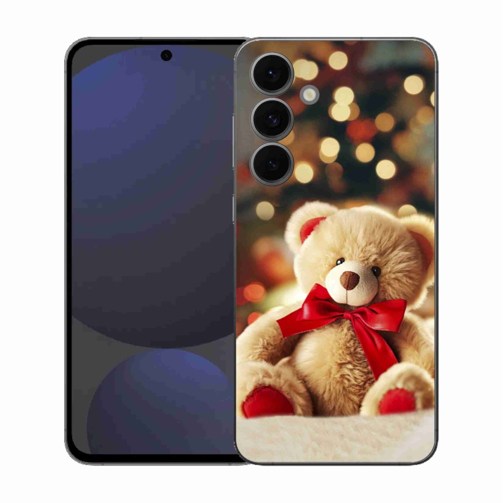 Gélový kryt mmCase na Samsung Galaxy S25 FE - plyšový medvedík