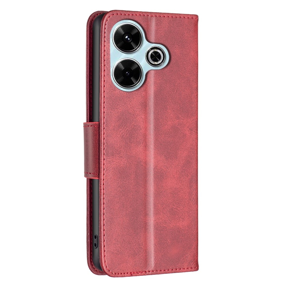 Case knižkové púzdro na Xiaomi Redmi 13 4G/Poco M6 4G - červené