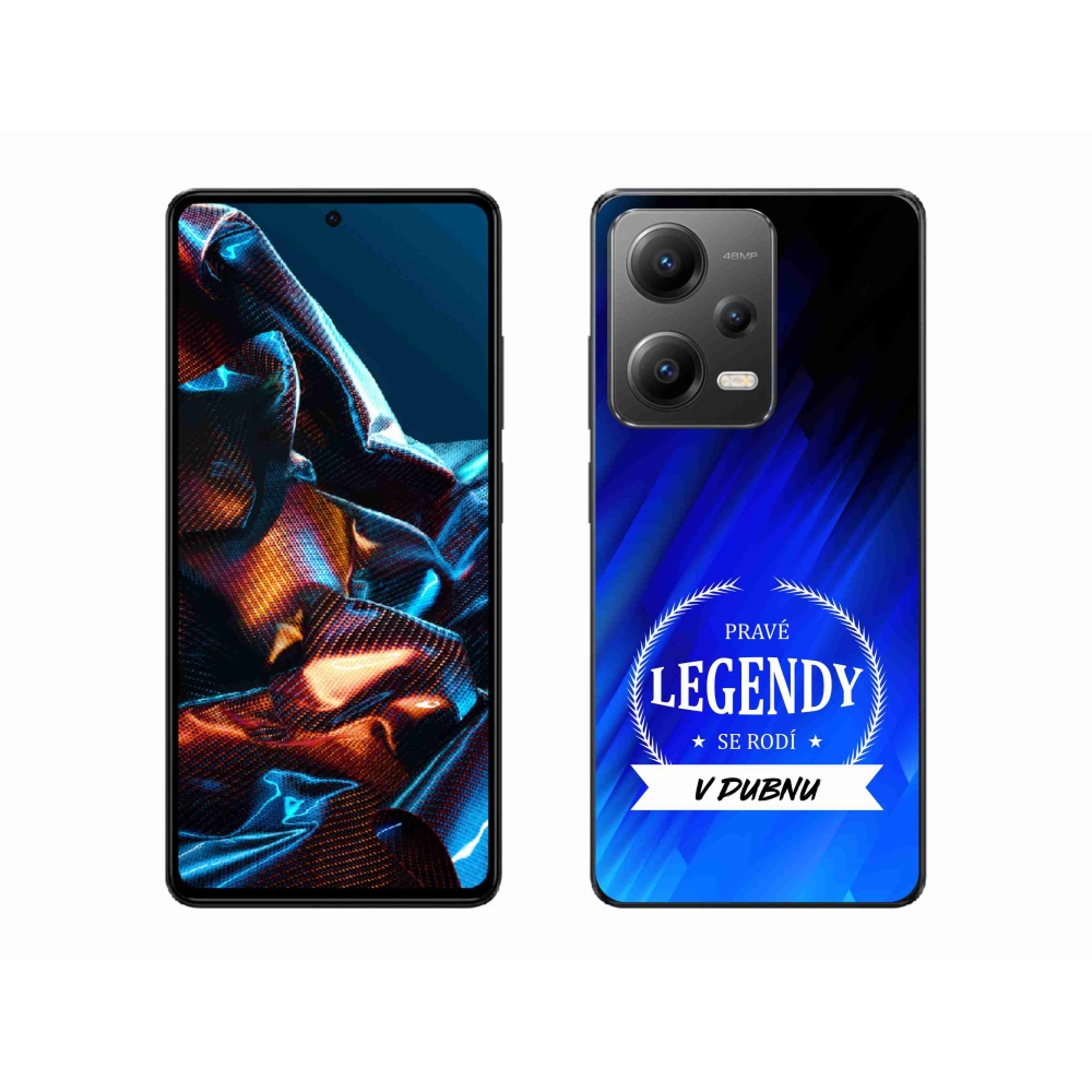 Gélový kryt mmCase na Xiaomi Redmi Note 12 Pro 5G - legendy v apríli modré pozadie