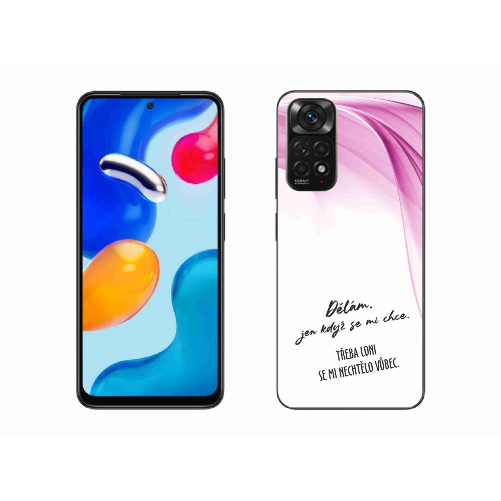 Gélový kryt mmCase na Xiaomi Redmi Note 11S 4G - vtipný text 12 biele pozadie