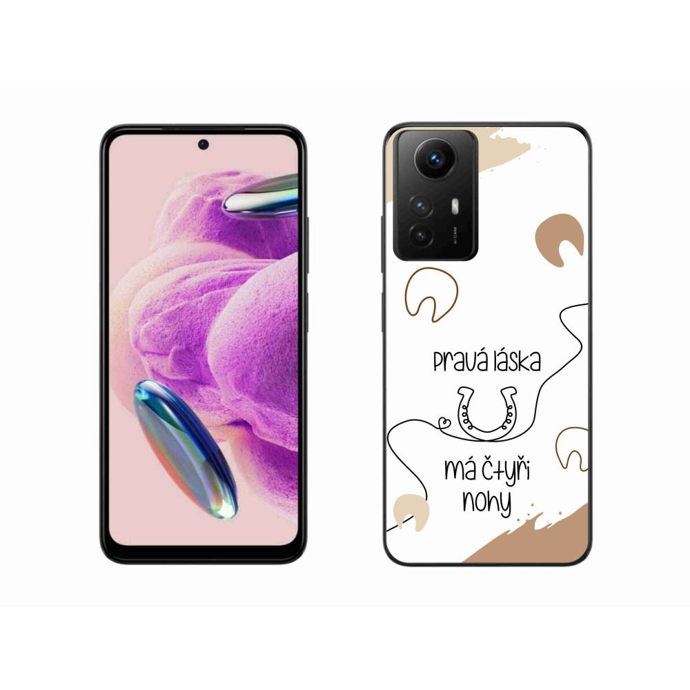 Gélový kryt mmCase na Xiaomi Redmi Note 12S - konský motív biele pozadie