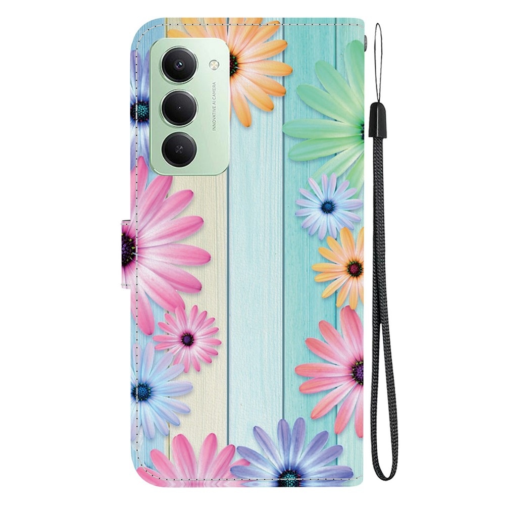 Versatile knižkové púzdro na Xiaomi Redmi 15 4G (171mm) - farebné gerbery