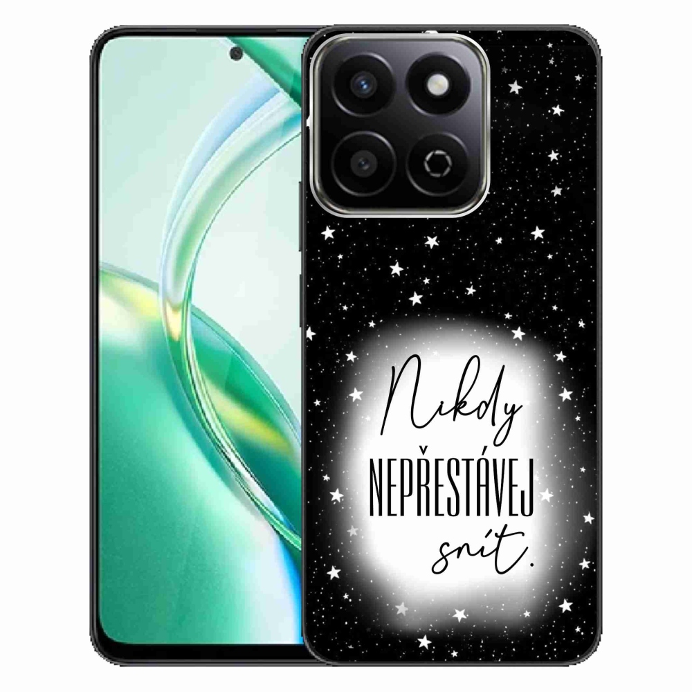 Gélový kryt mmCase na Honor 200 Smart 5G - citát 1 bieločierne pozadie