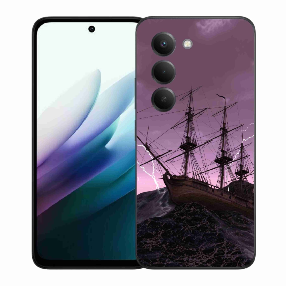Gélový kryt mmCase na Xiaomi Redmi 15 4G/5G (171mm) - loď v búrke
