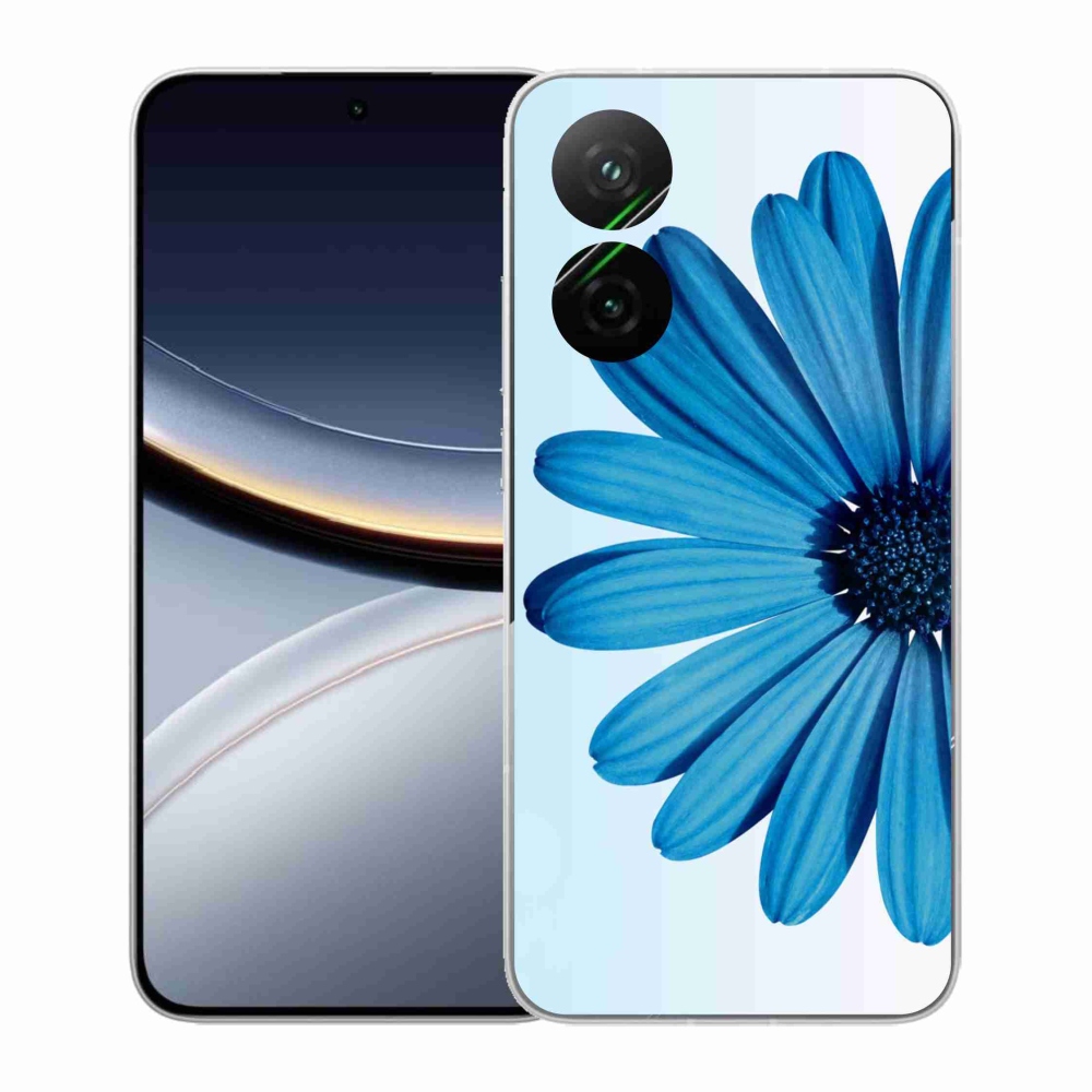 Gélový kryt mmCase na Xiaomi Poco F7 5G - modrá margaréta