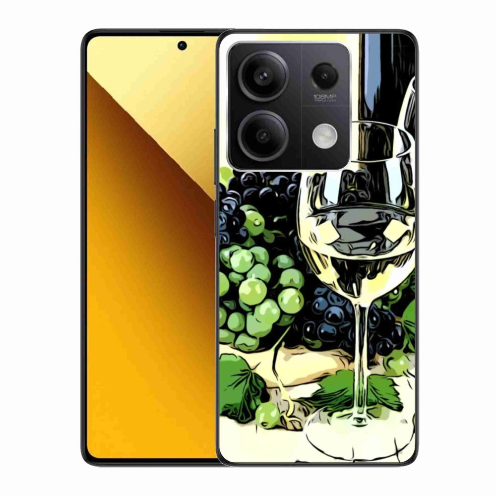 Gélový kryt mmCase na Xiaomi Redmi Note 13 5G - pohár vína