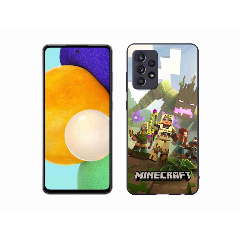 Gélový kryt mmCase na Samsung Galaxy A52s 5G - minecraft 1