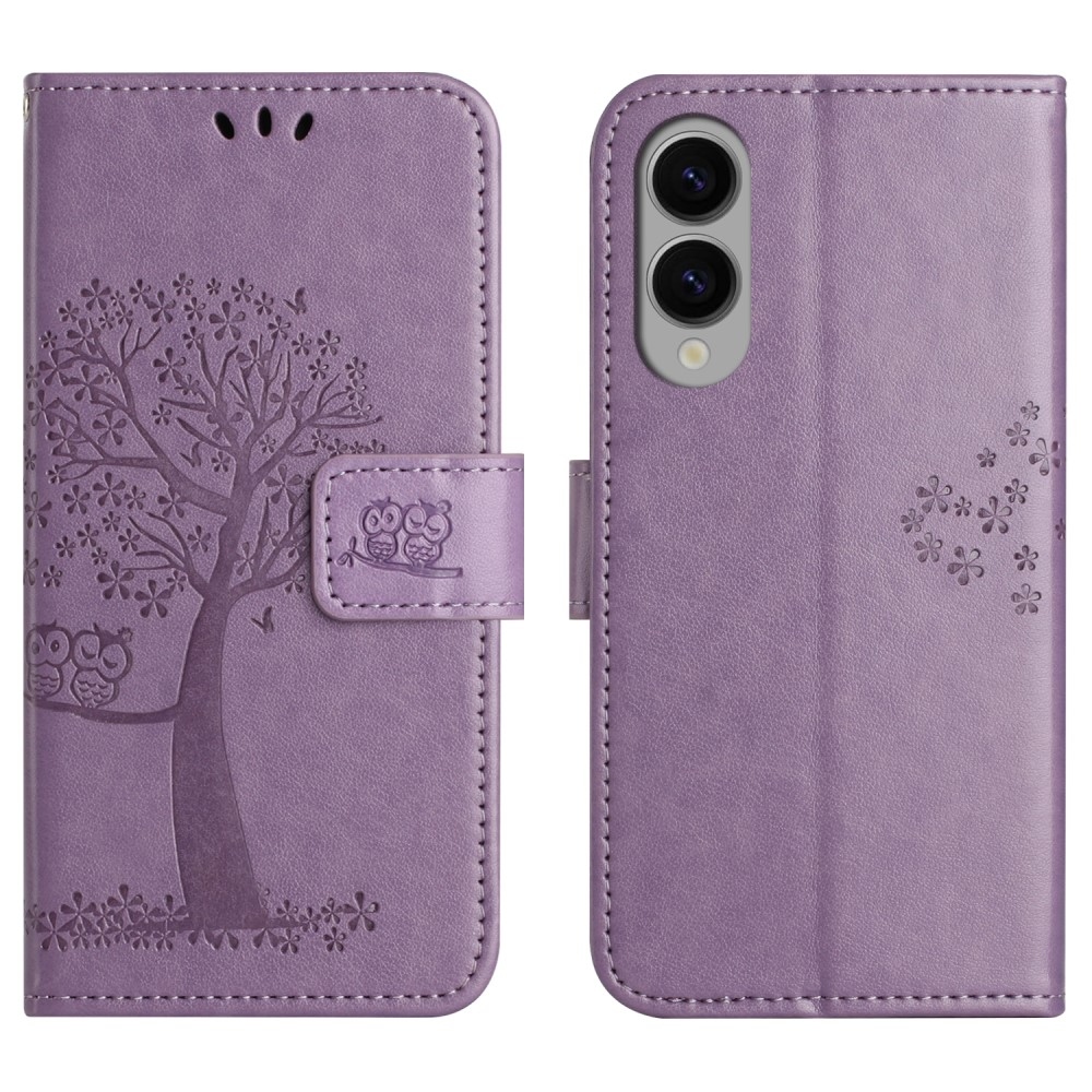 Tree knižkové púzdro na Samsung Galaxy S25 Edge - svetlofialové