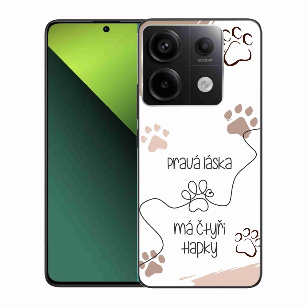 Gélový kryt mmCase na Xiaomi Redmi Note 13 Pro 5G/Poco X6 5G - psí motív 1 biele pozadie