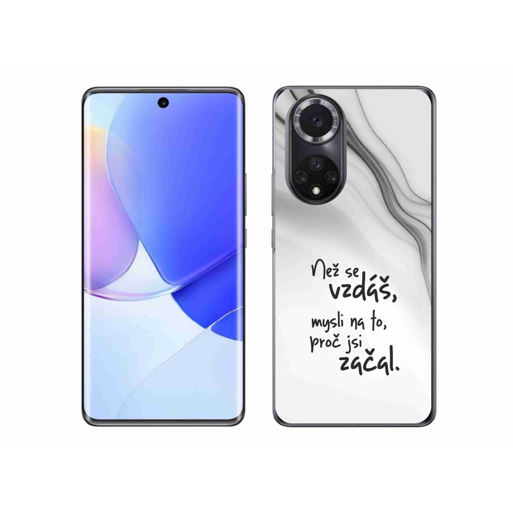 Gélový kryt mmCase na Honor 50 - citát 2 biele pozadie