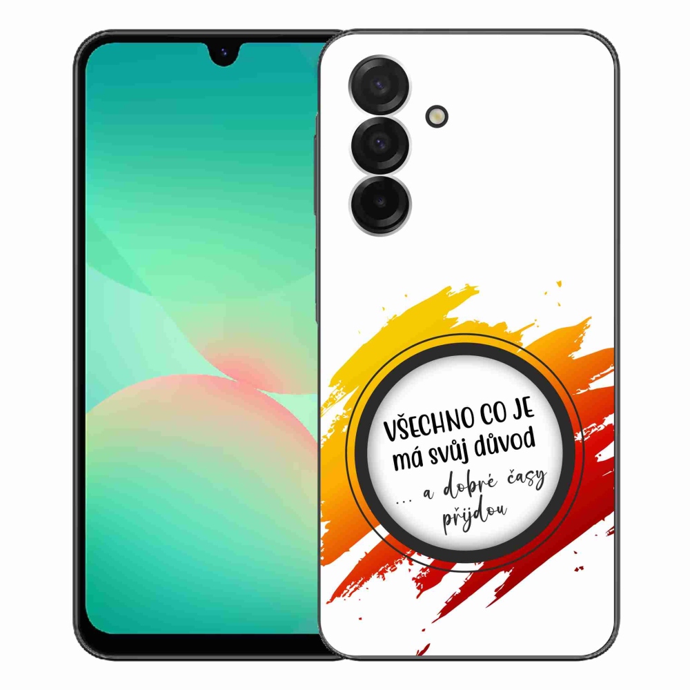 Gélový kryt mmCase na Samsung Galaxy A26 5G - citát 3 biele pozadie