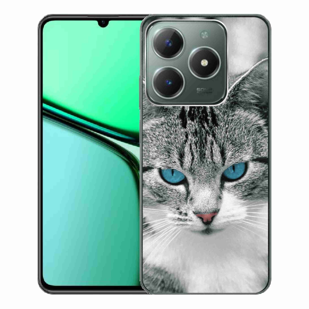 Gélový kryt mmCase na Realme C61 - mačacie pohľad 1