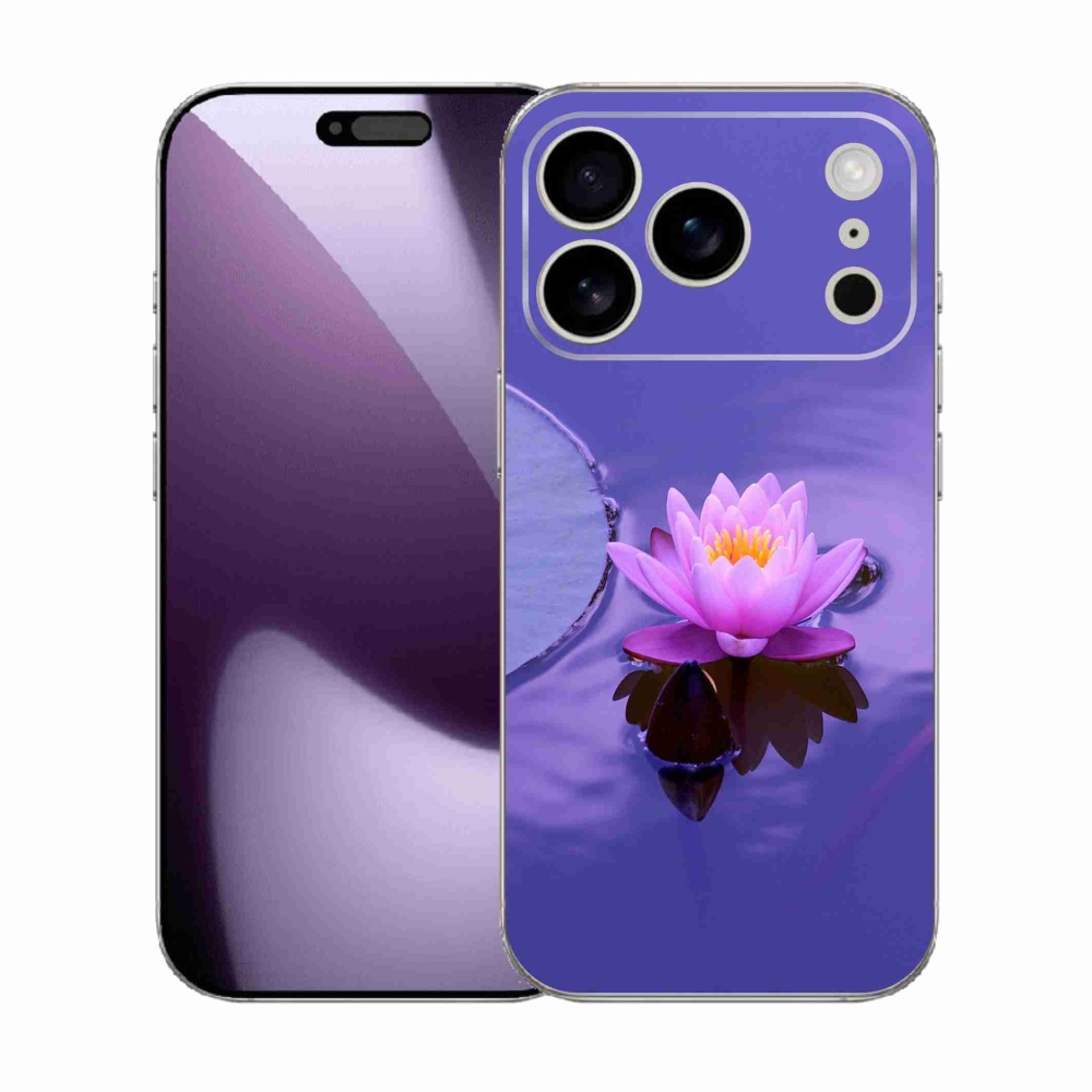 Gélový kryt mmCase na iPhone 17 Pro - kvet na hladine