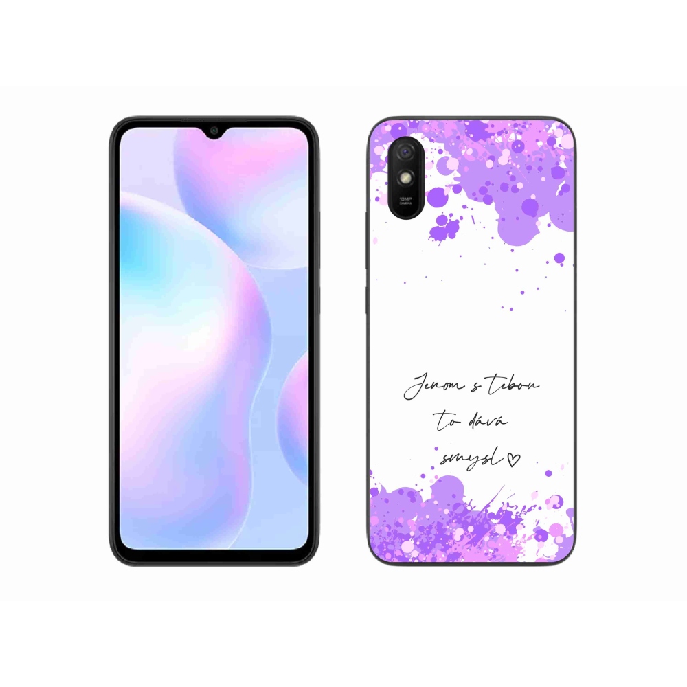 Gélový kryt mmCase na Xiaomi Redmi 9AT - zamilovaný text biele pozadie
