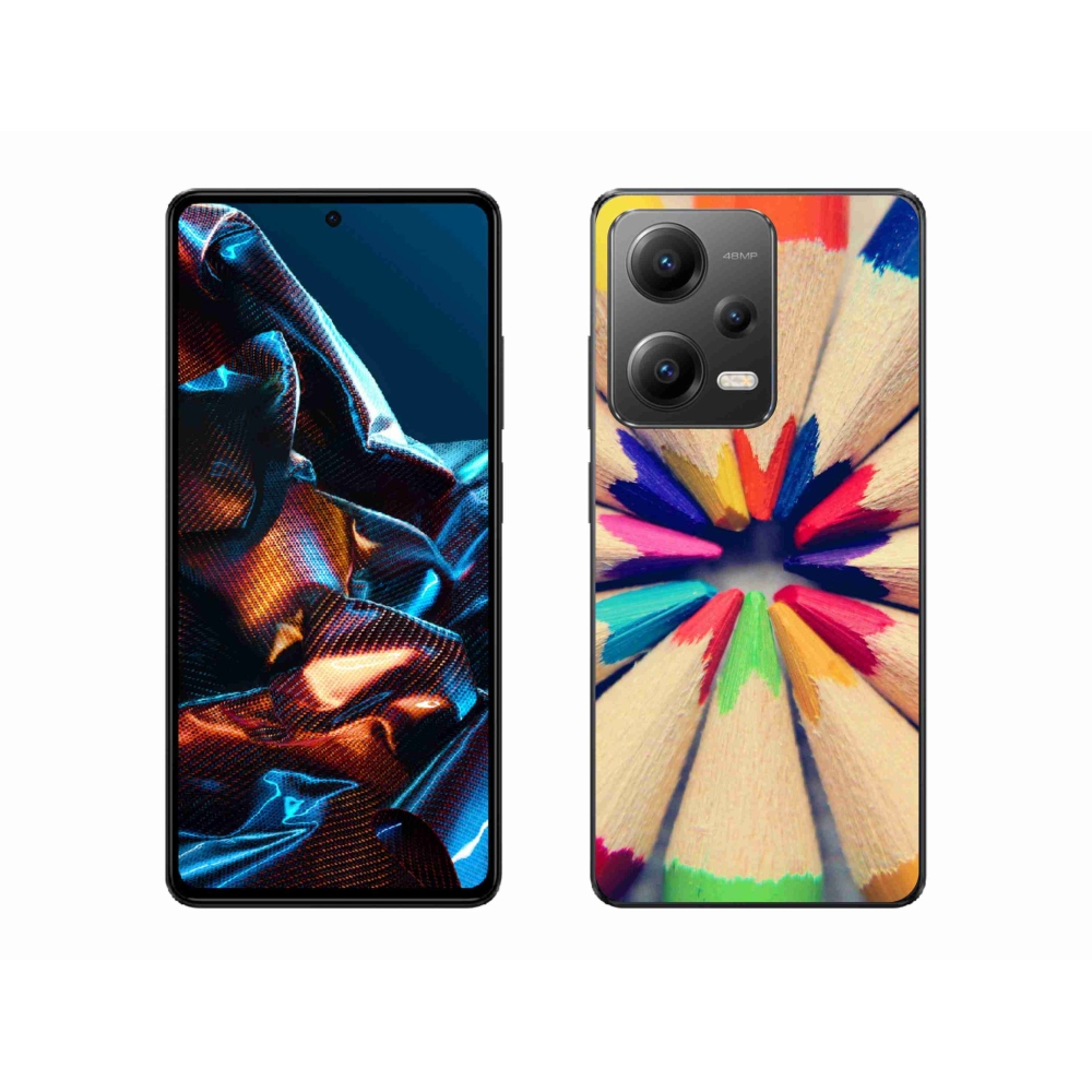 Gélový kryt mmCase na mobil Xiaomi Redmi Note 12 Pro 5G - pastelky